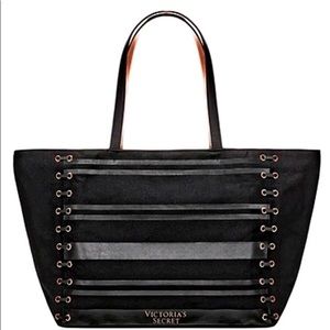 New with tags black Victoria’s Secret canvas tote